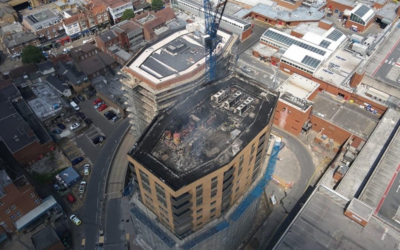 A major fire that broke at a residential tower under construction was caused by welding work