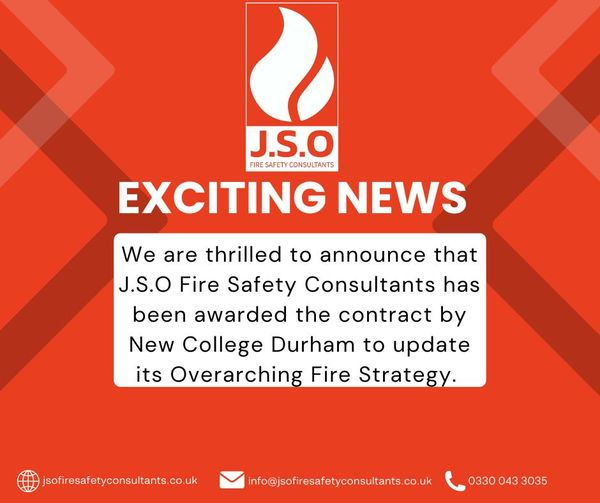 J.S.O Fire Safety Consultants awarded New College Durham contract