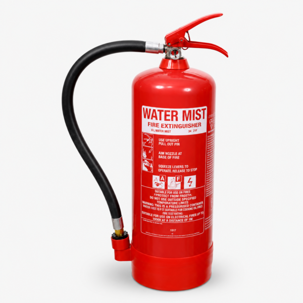 6ltr Water Mist Fire Extinguisher 13A 75F BS EN3 Certified